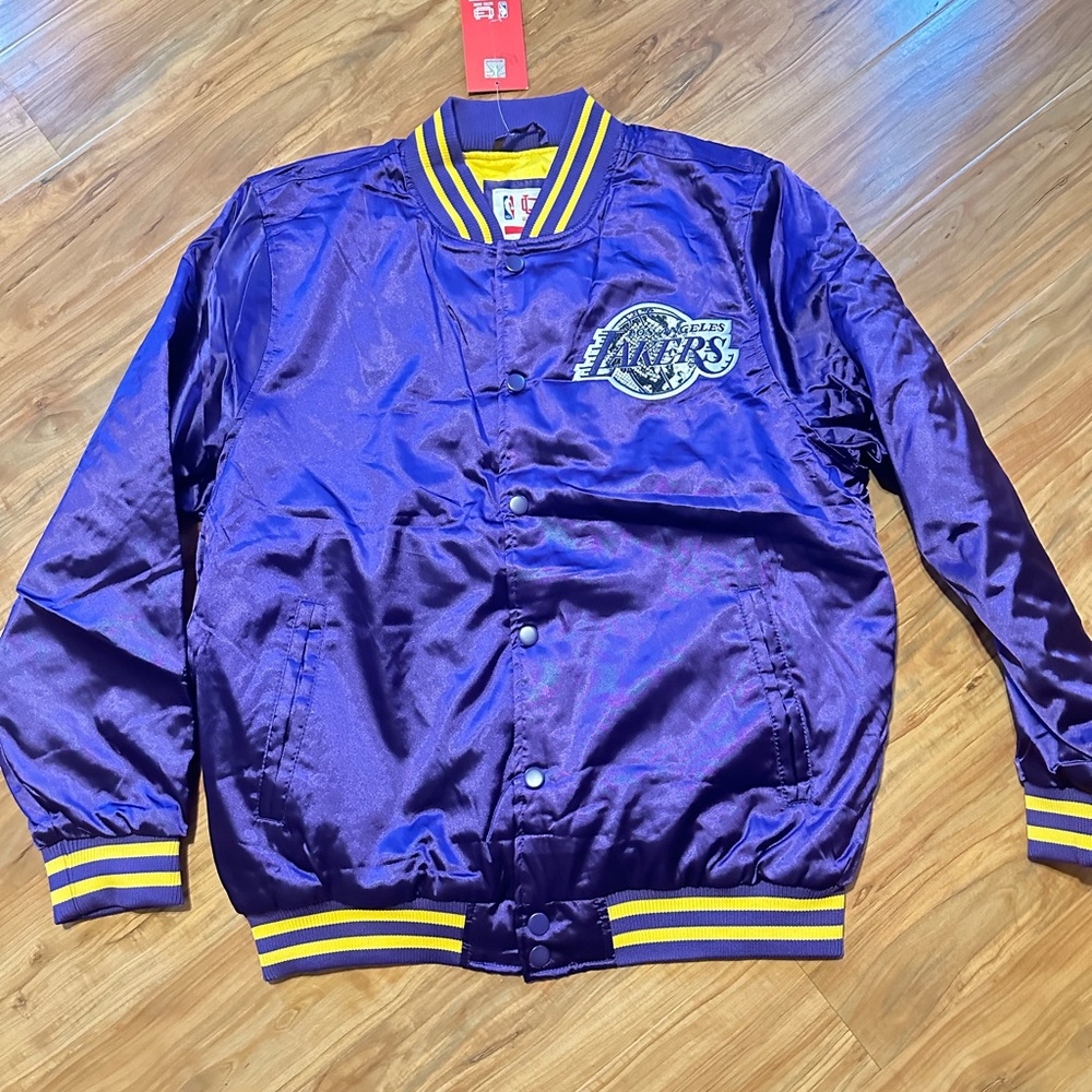 Purple Lakers Satin Jacket